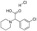 (3-CHLORO-PHENYL)-PIPERIDIN-1-YL-ACETIC ACID HYDROCHLORIDE Struktur