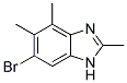 6-BROMO-2,4,5-TRIMETHYL-1H-BENZIMIDAZOLE Struktur