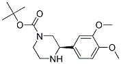 (R)-3-(3,4-DIMETHOXY-PHENYL)-PIPERAZINE-1-CARBOXYLIC ACID TERT-BUTYL ESTER Struktur