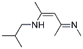 ISOBUTYL-((Z)-1-METHYL-3-[(E)-METHYLIMINO]-BUT-1-ENYL)-AMINE Struktur