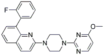 8-(2-FLUOROPHENYL)-2-[4-(4-METHOXYPYRIMIDIN-2-YL)PIPERAZIN-1-YL]QUINOLINE Struktur