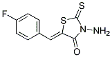 3-AMINO-5-[1-(4-FLUORO-PHENYL)-METH-(Z)-YLIDENE]-2-THIOXO-THIAZOLIDIN-4-ONE Struktur