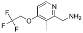 C-[3-METHYL-4-(2,2,2-TRIFLUORO-ETHOXY)-PYRIDIN-2-YL]-METHYLAMINE Struktur