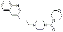 3-(3-[4-(MORPHOLIN-4-YLCARBONYL)PIPERAZIN-1-YL]PROPYL)QUINOLINE Struktur