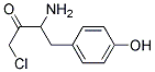 3-AMINO-1-CHLORO-4-(4-HYDROXY-PHENYL)-BUTAN-2-ONE Struktur