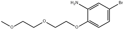 5-BROMO-2-[2-(2-METHOXYETHOXY)ETHOXY]ANILINE Struktur