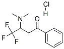 3-TRIFLUOROMETHYL-BETA-(DIMETHYLAMINO) PROPIOPHENONE HCL Struktur