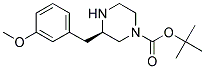 (R)-3-(3-METHOXY-BENZYL)-PIPERAZINE-1-CARBOXYLIC ACID TERT-BUTYL ESTER Struktur