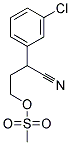 METHANESULFONIC ACID 3-(3-CHLORO-PHENYL)-3-CYANO-PROPYL ESTER Struktur