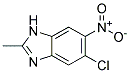 5-CHLORO-2-METHYL-6-NITRO-1H-BENZIMIDAZOLE Struktur