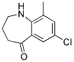 7-CHLORO-9-METHYL-1,2,3,4-TETRAHYDRO-BENZO[B]AZEPIN-5-ONE Struktur