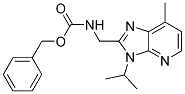 (3-ISOPROPYL-7-METHYL-3H-IMIDAZO[4,5-B]PYRIDIN-2-YLMETHYL)-CARBAMIC ACID BENZYL ESTER Struktur