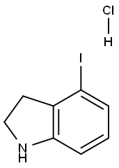 4-IODO-2,3-DIHYDRO-1H-INDOLE HYDROCHLORIDE Struktur