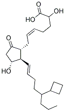 9-OXO-11ALPHA,16S-DIHYDROXY-17-CYCLOBUTYL-PROSTA-5Z,13E-DIEN-1-OIC ACID Struktur