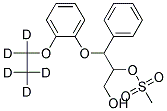 (2RS,3RS)-3-(2-ETHOXY-D5-PHENOXY)-2-MESYLOXY-3-PHENYL-1-PROPANOL Struktur