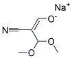 3,3-DIMETHOXY-2-(HYDROXYMETHYLENE)-PROPIONITRILE SODIUM SALT Struktur