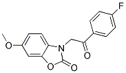 3-[2-(4-FLUOROPHENYL)-2-OXOETHYL]-6-METHOXY-3H-BENZOOXAZOL-2-ONE Struktur