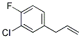 3-(3-CHLORO-4-FLUOROPHENYL)PROP-1-EN Struktur