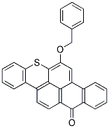 6-(BENZYLOXY)-14H-ANTHRA [2,1,9-MNA]THIOXANTHEN-14-ONE Struktur