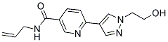 N-ALLYL-6-[1-(2-HYDROXYETHYL)-1H-PYRAZOL-4-YL]NICOTINAMIDE Struktur