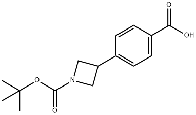 4-(1-(TERT-BUTOXYCARBONYL)AZETIDIN-3-YL)BENZOIC ACID Struktur