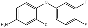 3-CHLORO-4-(3,4-DIFLUOROPHENOXY)ANILINE Struktur