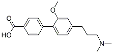 4'-(3-DIMETHYLAMINO-PROPYL)-2'-METHOXY-BIPHENYL-4-CARBOXYLIC ACID Struktur