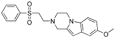 8-METHOXY-2-[2-(PHENYLSULFONYL)ETHYL]-1,2,3,4-TETRAHYDROPYRAZINO[1,2-A]INDOLE Struktur