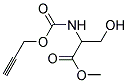 3-HYDROXY-2-PROP-2-YNYLOXYCARBONYL-AMINO-PROPIONIC ACID METHYL ESTER Struktur