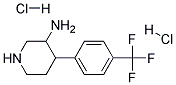 4-(4-(TRIFLUOROMETHYL)PHENYL)PIPERIDIN-3-AMINE DIHYDROCHLORIDE Struktur