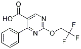 4-PHENYL-2-(2,2,2-TRIFLUOROETHOXY) PYRIMIDINE-5-CARBOXYLIC ACID Struktur