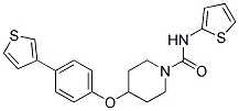 N-2-THIENYL-4-[4-(3-THIENYL)PHENOXY]PIPERIDINE-1-CARBOXAMIDE Struktur