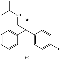 N-[2-(4-FLUOROPHENYL)-2-HYDROXY-2-PHENYLETHYL]-2-PROPANAMINIUM CHLORIDE Struktur