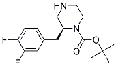 (S)-2-(3,4-DIFLUORO-BENZYL)-PIPERAZINE-1-CARBOXYLIC ACID TERT-BUTYL ESTER Struktur