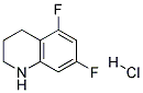 5,7-DIFLUORO-1,2,3,4-TETRAHYDRO-QUINOLINE HYDROCHLORIDE Struktur