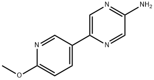 5-(6-METHOXY-PYRIDIN-3-YL)-PYRAZIN-2-YLAMINE Struktur