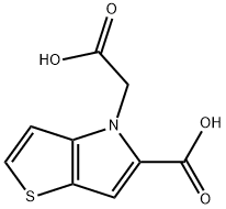 4-CARBOXYMETHYL-4H-THIENO[3,2-B]PYRROLE-5-CARBOXYLIC ACID Struktur