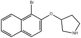 3-[(1-BROMO-2-NAPHTHYL)OXY]PYRROLIDINE Struktur