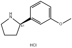 (R)-2-(3-METHOXYPHENYL)PYRROLIDINE HYDROCHLORIDE Structure