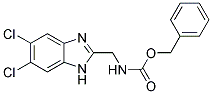 (5,6-DICHLORO-1H-BENZIMIDAZOL-2-YLMETHYL)-CARBAMIC ACID BENZYL ESTER Struktur