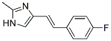 4-[2-(4-FLUORO-PHENYL)-VINYL]-2-METHYL-IMIDAZOLE Struktur