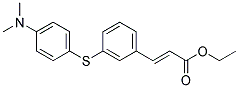 (E)-3-[3-(4-DIMETHYLAMINO-PHENYLSULFANYL)-PHENYL]-ACRYLIC ACID ETHYL ESTER Struktur