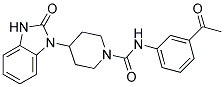 N-(3-ACETYLPHENYL)-4-(2-OXO-2,3-DIHYDRO-1H-BENZIMIDAZOL-1-YL)PIPERIDINE-1-CARBOXAMIDE Struktur