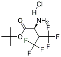 4,4,4,4',4',4'-HEXAFLUOROVALINE TERT-BUTYL ESTER HYDROCHLORIDE Struktur