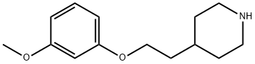 3-METHOXYPHENYL 2-(4-PIPERIDINYL)ETHYL ETHER Struktur