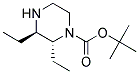 (2R,3R)-2,3-DIETHYL-PIPERAZINE-1-CARBOXYLIC ACID TERT-BUTYL ESTER Struktur