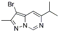 3-BROMO-5-ISOPROPYL-2-METHYL-PYRAZOLO[1,5-C]PYRIMIDINE Struktur