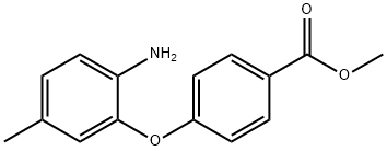 METHYL 4-(2-AMINO-5-METHYLPHENOXY)BENZOATE Struktur