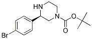 (R)-3-(4-BROMO-PHENYL)-PIPERAZINE-1-CARBOXYLIC ACID TERT-BUTYL ESTER Struktur