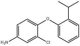 3-CHLORO-4-(2-ISOPROPYLPHENOXY)ANILINE Struktur